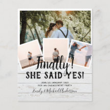 BUDGET FOTO Verloving Huwelijks UITNODIGING Aankon