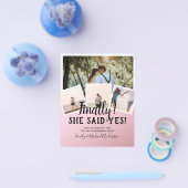 BUDGET FOTO Verloving Huwelijks UITNODIGING Aankon Flyer (Enkel)