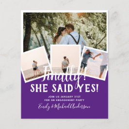 BUDGET FOTO Verloving Huwelijks UITNODIGING Aankon Flyer