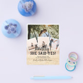 BUDGET FOTO Verloving Huwelijks UITNODIGING Aankon Flyer (Enkel)