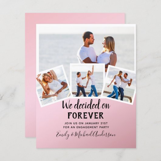 BUDGET FOTO VERLOVING QUOTE INVITEERT - ELKE KLEUR (Voorkant / Achterkant)