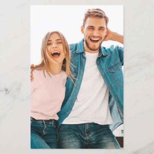 Budget Foto Verloving Roos Gold Glitter Bedankt (Achterkant)