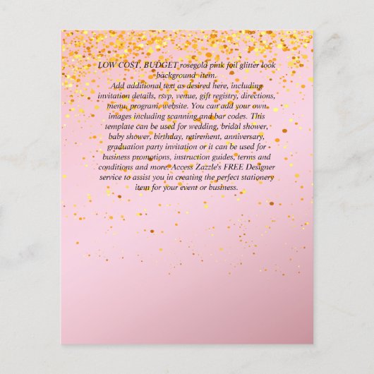 BUDGET FOTO VERLOVING Uitnodigt bekendmaking SCRIP (Achterkant)