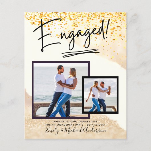 BUDGET FOTO VERLOVING Uitnodigt bekendmaking SCRIP (Voorkant)