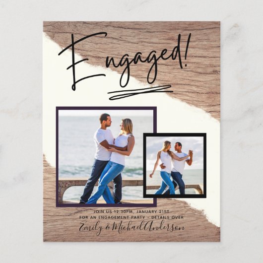 BUDGET FOTO VERLOVING Uitnodigt bekendmaking SCRIP (Voorkant)