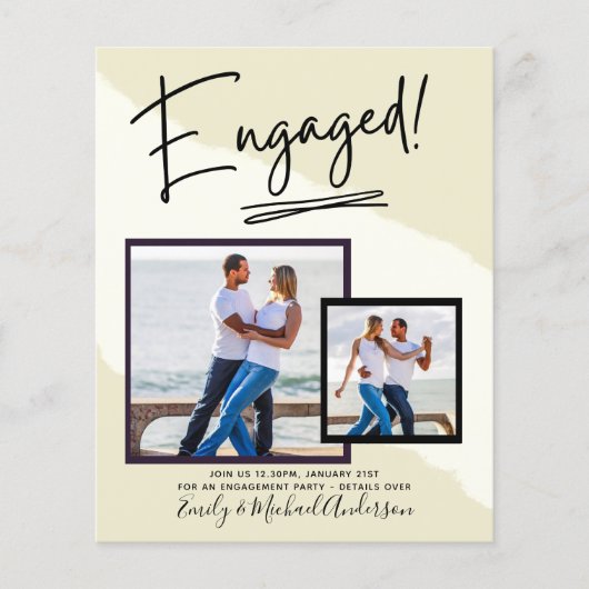 BUDGET FOTO VERLOVING Uitnodigt bekendmaking SCRIP (Voorkant)