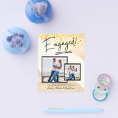 BUDGET FOTO VERLOVING Uitnodigt bekendmaking SCRIP Flyer (Enkel)