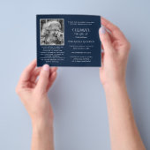 BUDGET FOTO Viering van het Leven UITNODIGINGEN Flyer (Hand)