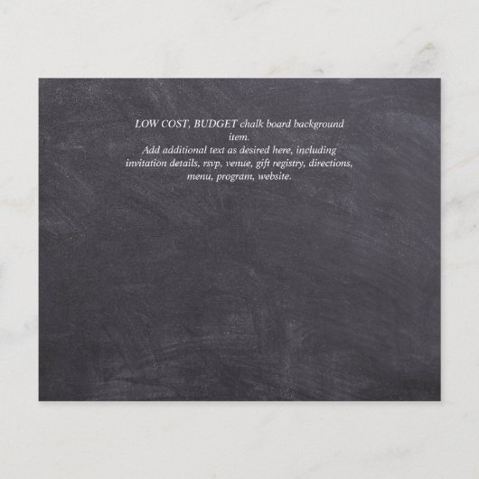 BUDGET FOTO Viering van het Leven UITNODIGINGEN Flyer (Achterkant)