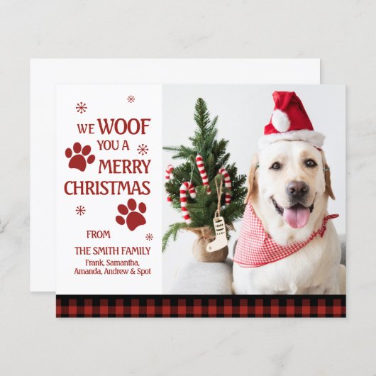 BUDGET Foto We wensen u een prettig kerstfeest (Voorkant / Achterkant)