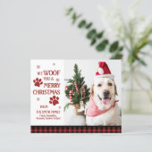 BUDGET Foto We wensen u een prettig kerstfeest (Staand voorkant)