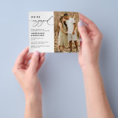 Budget Foto We zijn een uitnodiging voor Verloving Flyer (Hand)