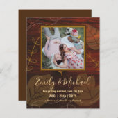 BUDGET FOTO Weddenschap BESPAAR DE DATA Boho Abstr (Voorkant / Achterkant)