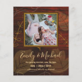 BUDGET FOTO Weddenschap BESPAAR DE DATA Boho Abstr (Voorkant)