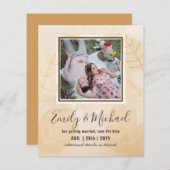 BUDGET FOTO Weddenschap BESPAAR DE DATA Boho Abstr (Voorkant / Achterkant)