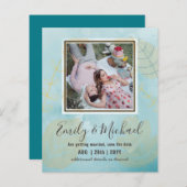 BUDGET FOTO Weddenschap BESPAAR DE DATA Boho Abstr (Voorkant / Achterkant)