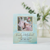 BUDGET FOTO Weddenschap BESPAAR DE DATA Boho Abstr (Staand voorkant)