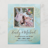 BUDGET FOTO Weddenschap BESPAAR DE DATA Boho Abstr (Voorkant)