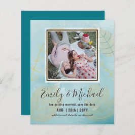 BUDGET FOTO Weddenschap BESPAAR DE DATA Boho Abstr