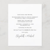 Budget foto Weddenschap Reception sparen de Datum (Achterkant)