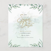 BUDGET FOTO Weddenschap Save Date Rustin Botanical (Voorkant)