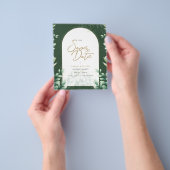 BUDGET FOTO Weddenschap Save Date Rustin Botanical Flyer (Hand)