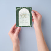 BUDGET FOTO Weddenschap Save Date Rustin Botanical Flyer (Hand)