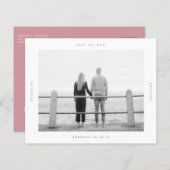 BUDGET Foto Weddenschap Save the Date Briefkaart (Voorkant / Achterkant)
