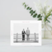 BUDGET Foto Weddenschap Save the Date Briefkaart (Staand voorkant)