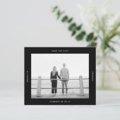 BUDGET Foto Weddenschap Save the Date Briefkaart (Staand voorkant)