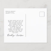 BUDGET Foto Weddenschap Save the Date Briefkaart (Achterkant)