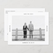 BUDGET Foto Weddenschap Save the Date Briefkaart (Voorkant / Achterkant)