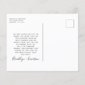 BUDGET Foto Weddenschap Save the Date Briefkaart (Achterkant)