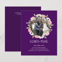 BUDGET FOTO WEDDING INVITES - Floral Wreater