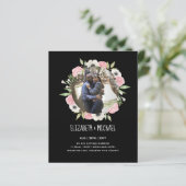 BUDGET FOTO WEDDING INVITES - Floral Wreater (Staand voorkant)