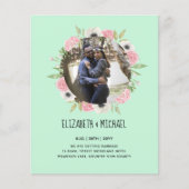 BUDGET FOTO WEDDING INVITES - Floral Wreater (Voorkant)