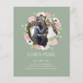 BUDGET FOTO WEDDING INVITES - Floral Wreater (Voorkant)