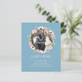 BUDGET FOTO WEDDING INVITES - Floral Wreater (Staand voorkant)