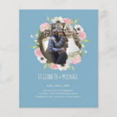 BUDGET FOTO WEDDING INVITES - Floral Wreater (Voorkant)