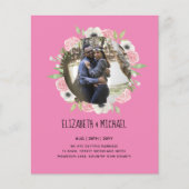 BUDGET FOTO WEDDING INVITES - Floral Wreater (Voorkant)