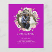BUDGET FOTO WEDDING INVITES - Floral Wreater (Voorkant)