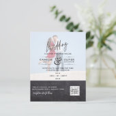 BUDGET FOTO WEDDING QR SCANNING CODE INVITATIONS (Staand voorkant)
