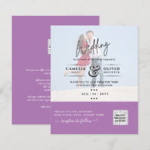 BUDGET FOTO WEDDING QR SCANNING CODE INVITATIONS