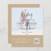 BUDGET FOTO WEDDING QR SCANNING CODE INVITATIONS (Voorkant / Achterkant)