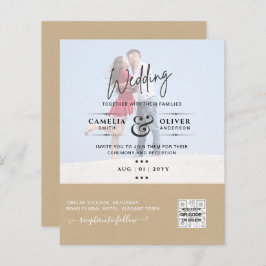 BUDGET FOTO WEDDING QR SCANNING CODE INVITATIONS