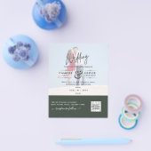 BUDGET FOTO WEDDING QR SCANNING CODE INVITATIONS FLYER (Enkel)