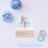 BUDGET FOTO WEDDING QR SCANNING CODE INVITATIONS FLYER (Enkel)