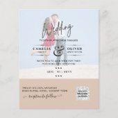 BUDGET FOTO WEDDING QR SCANNING CODE INVITATIONS FLYER (Voorkant)