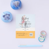 BUDGET FOTO WEDDING QR SCANNING CODE INVITATIONS FLYER (Enkel)