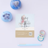 BUDGET FOTO WEDDING QR SCANNING CODE INVITATIONS FLYER (Enkel)